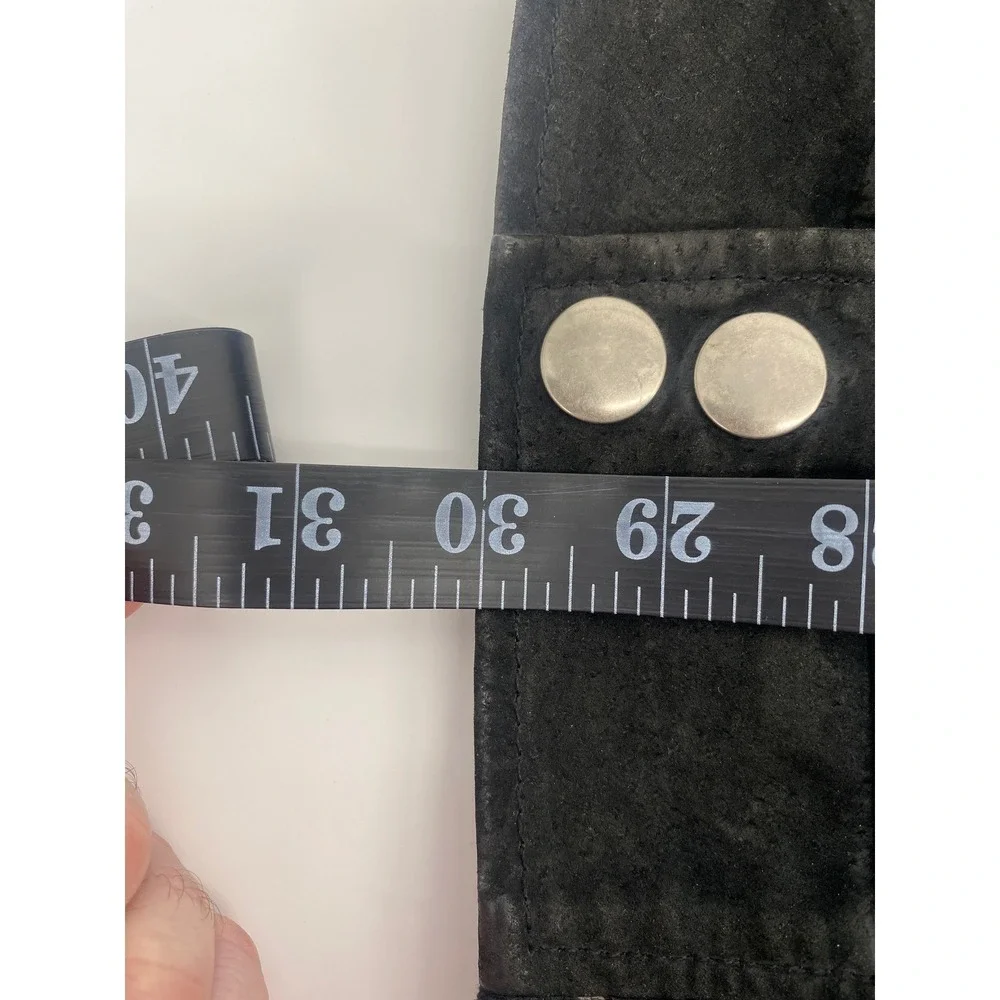 NFL Raiders Varsity Jacket Mens XXL Black Excellent Suede Leather Bomber Coat